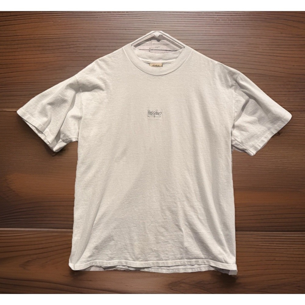 Mossimo Limited Edition Graphic Shirt Sz L Single Stitch Made in USA Center Logo